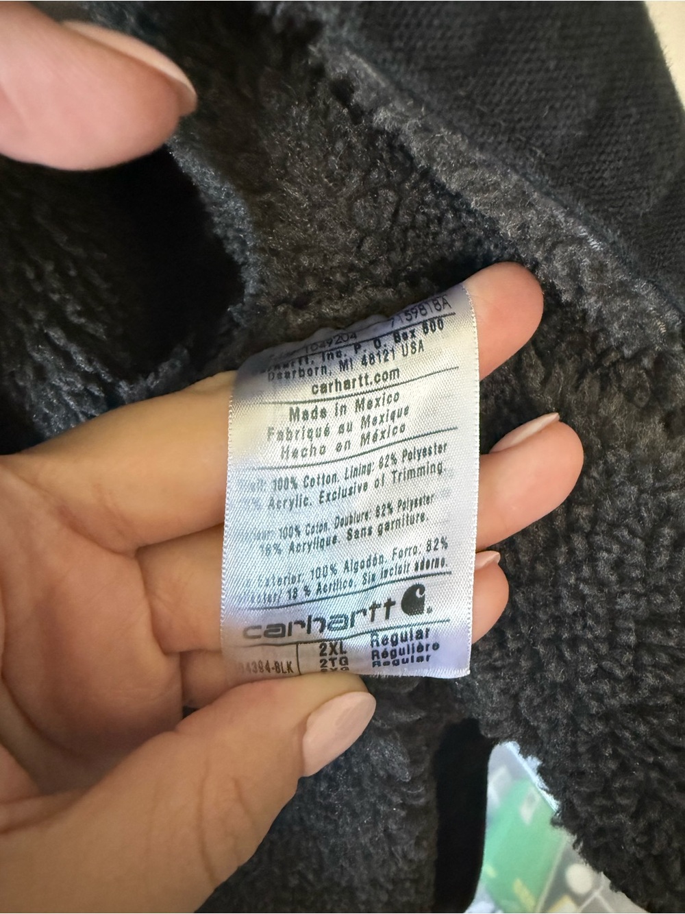 Carhartt Black Sherpa-Lined Work Vest - Picture 6 of 6